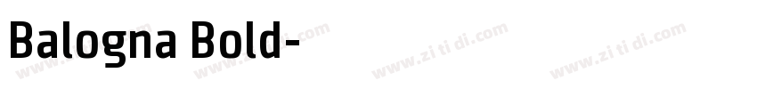 Balogna Bold字体转换